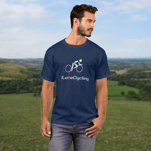 Love Cycling slogan cyclist T-Shirt