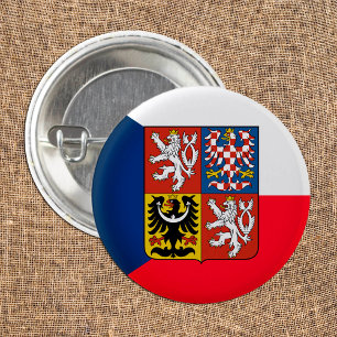 Love Czechia & Czech Flag fashion / sports fans  3 Cm Round Badge