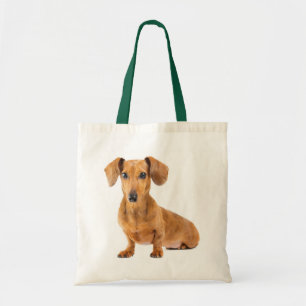 Love Dachshund Puppy Dog Canvas Tote Bag