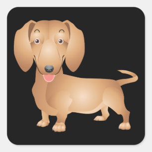 Love Dachshund Puppy Dog Sticker / Seal