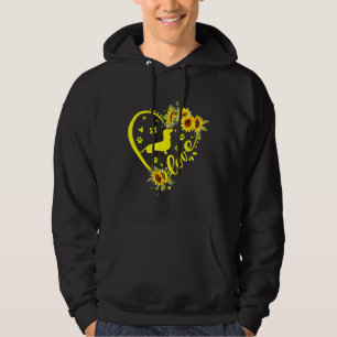 Love Dachshund Sunflower Dog Lover Hoodie
