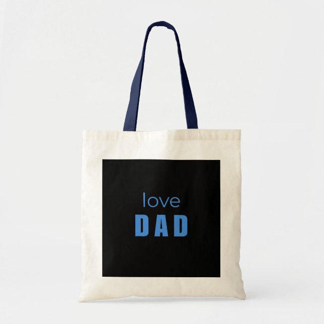 Love Dad Baby Boy tote bag (Front)