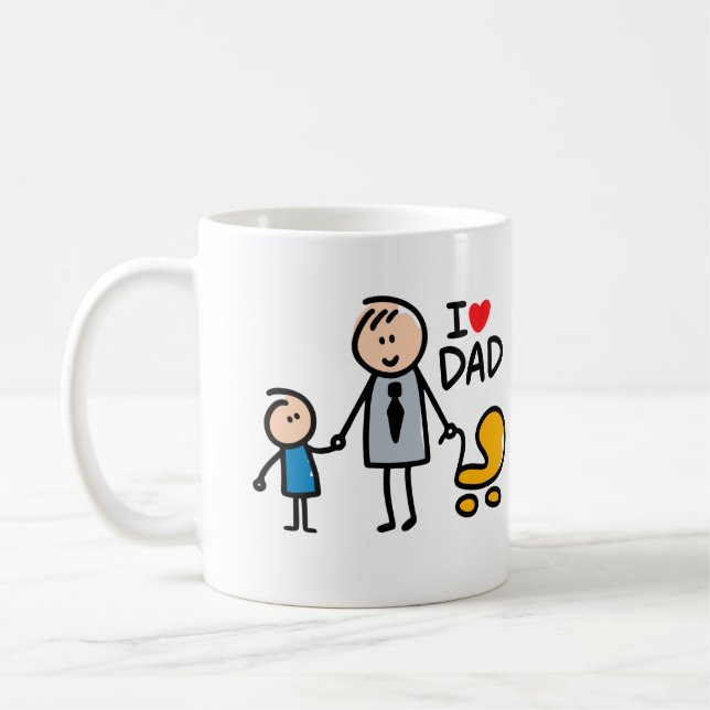 Love Daddy print Coffee Mug (Left)