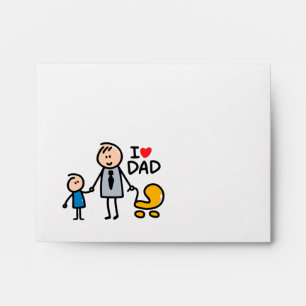 Love Daddy print Envelope