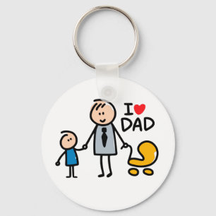 Love Daddy print Key Ring