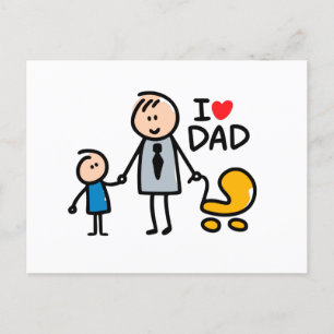 Love Daddy print Postcard