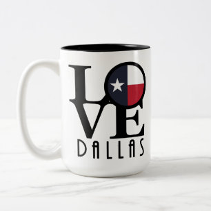 LOVE Dallas 15oz Two-Tone Coffee Mug