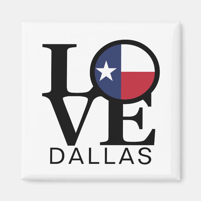 LOVE Dallas Magnet (Front)