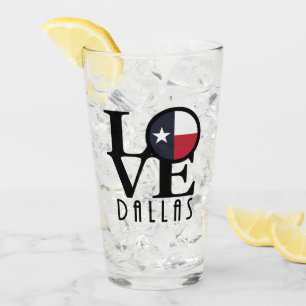 LOVE Dallas Texas Glass