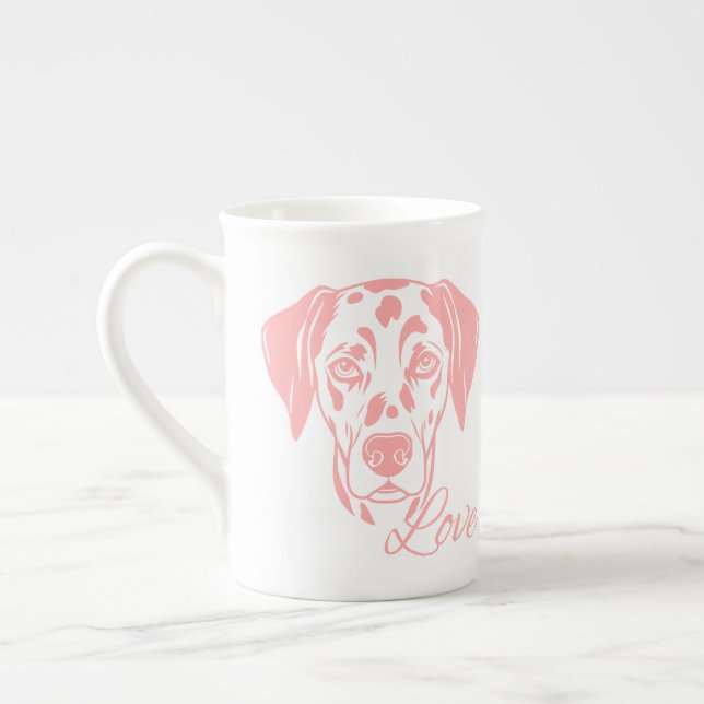 Love Dalmata Bone China Mug (Left)