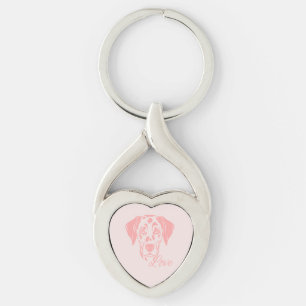 Love Dalmata Key Ring