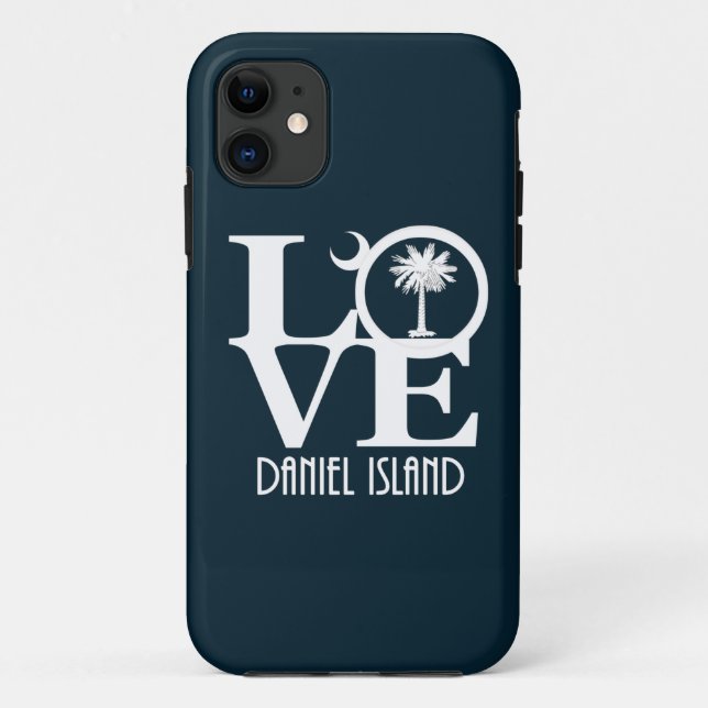 LOVE Daniel Island SC Case-Mate iPhone Case (Back)