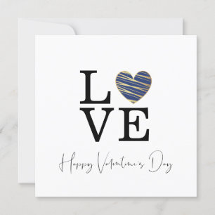 Love Dark Blue Heart Happy Valentine's Day Script