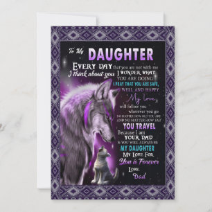 Love Daughter Letter To My Daughter Love For You Holiday Card