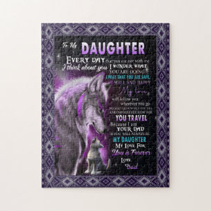 Love Daughter   Letter To My Daughter Love For You Jigsaw Puzzle
