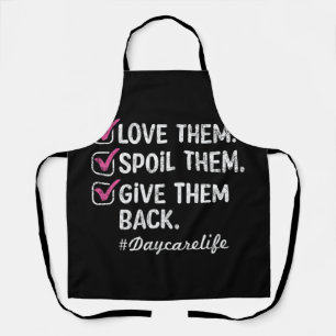 Love Daycare Provider Childcare Appreciation Apron