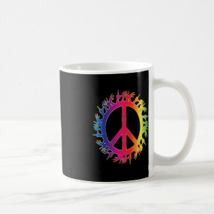 Love Deaf Peace Sign Language Hand Talking Teacher Coffee Mug
