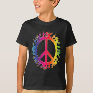 Love Deaf Peace Sign Language Hand Talking Teacher T-Shirt