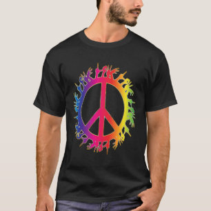 Love Deaf Peace Sign Language Hand Talking Teacher T-Shirt