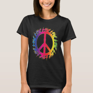 Love Deaf Peace Sign Language Hand Talking Teacher T-Shirt