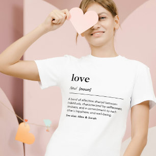 Love definition matching family simple dictionary T-Shirt