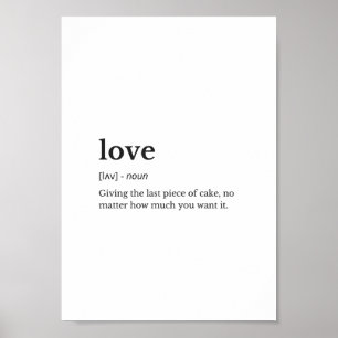 Love Definition Poster