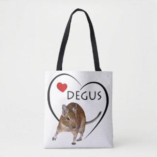 Love Degus All Over Print Bag (choose colour)