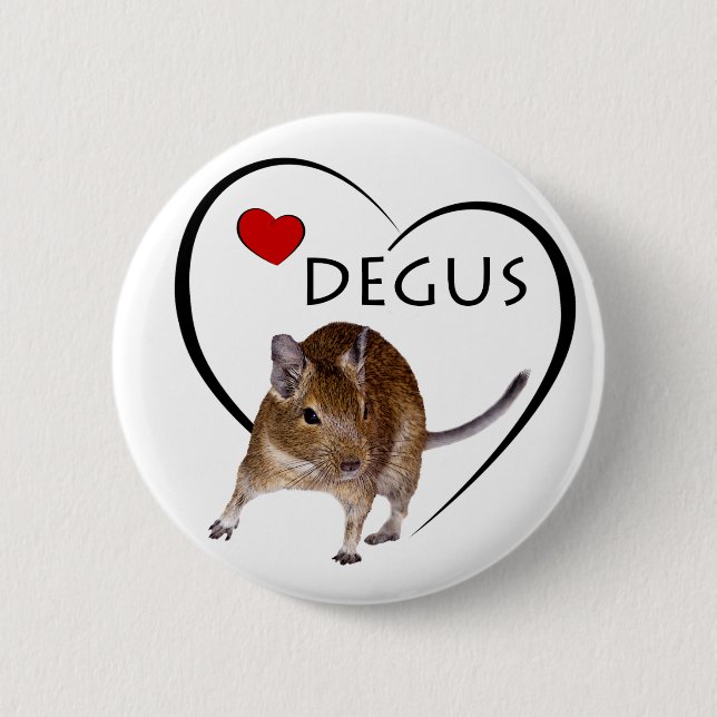 Love Degus Badge (Front)