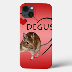 Love Degus iPad Case (Pink/Red)