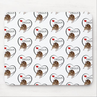 Love Degus Mousemat (Choose Color)