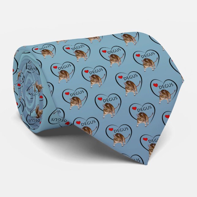 Love Degus Tie (Sky Blue Mix) (Rolled)