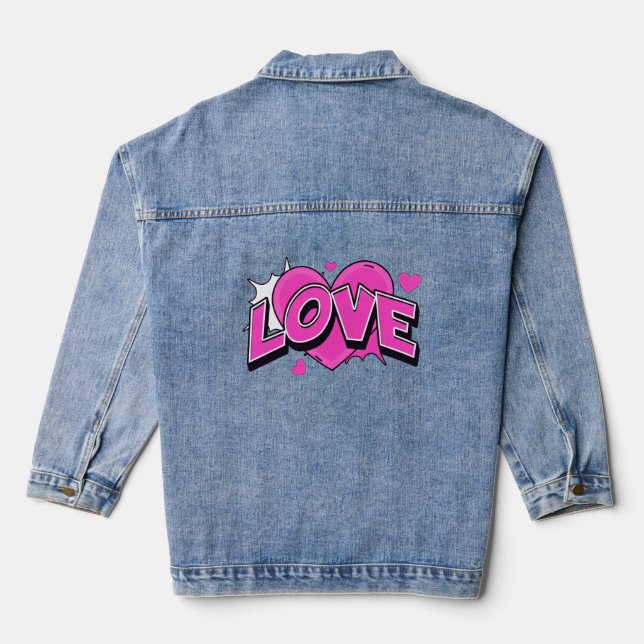LOVE Denim Jacket (Back)