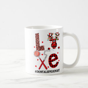 Love Dental Christmas Reindeer Dental Squad Xmas D Coffee Mug
