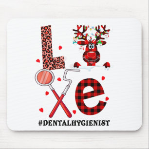 Love Dental Christmas Reindeer Dental Squad Xmas D Mouse Mat