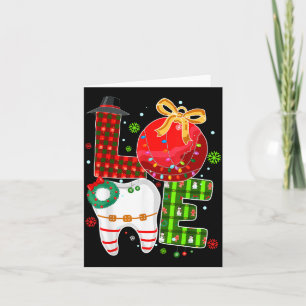 Love Dental Life Bauble Tooth Dentist Fall Christm Card