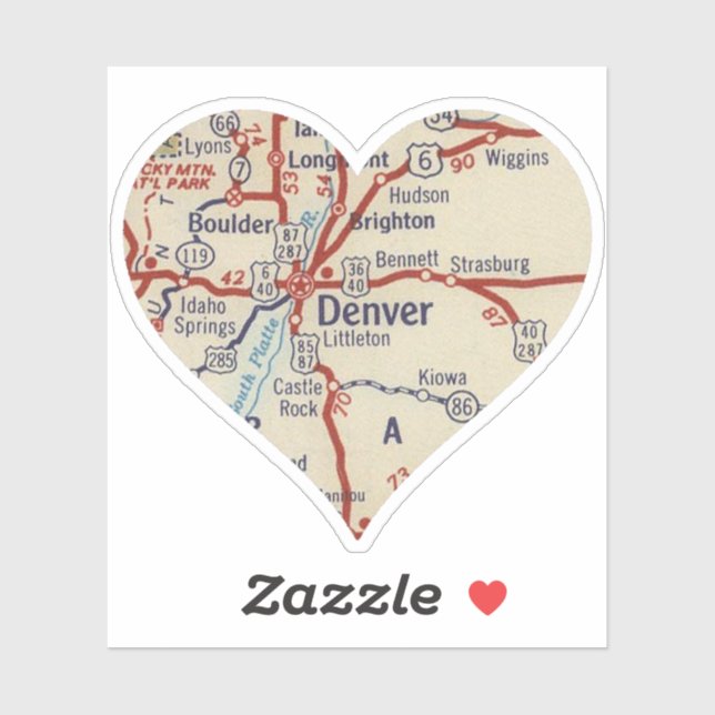 Love Denver Vintage Map (Sheet)