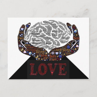 Love described in many words postcard
