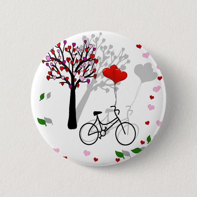 Love design 6 cm round badge (Front)