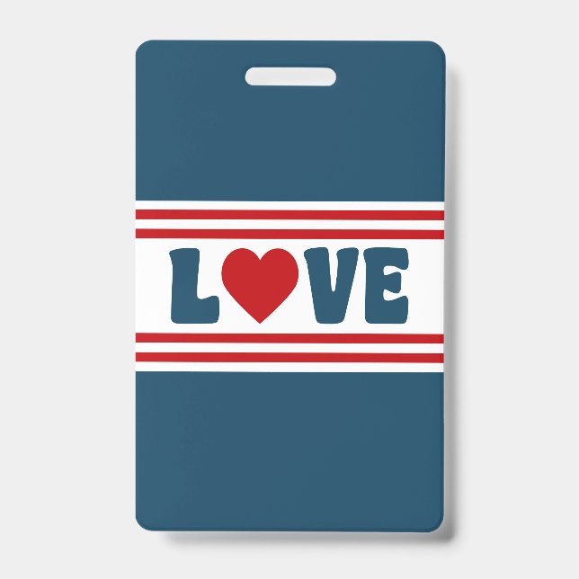 Love design ID badge (Front)