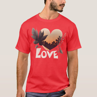 Love Design Leaves gift T-Shirt