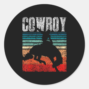 Love Design Lover Cowboy - Mens &amp; Womens Uni-y Classic Round Sticker