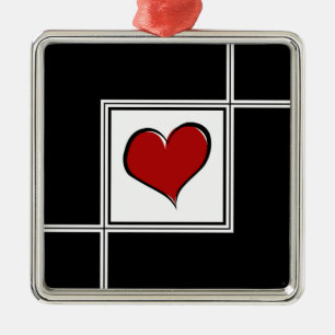 Love design metal tree decoration