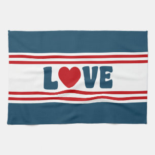 Love design tea towel