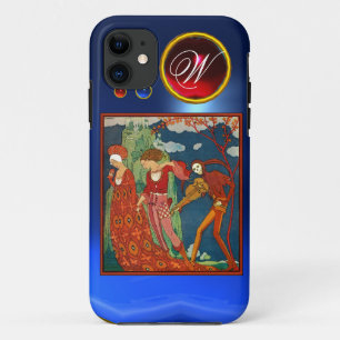LOVE ,DESIRE AND DEATH RED GEM STONE MONOGRAM iPhone 11 CASE