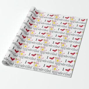 Love Deviled Eggs Wrapping Paper