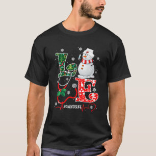LOVE Dialysis Nurse Life Snowman Christmas Sweater