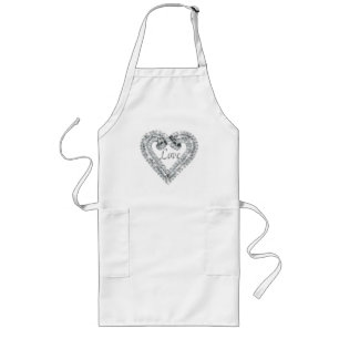 Love Diamond Heart Apron