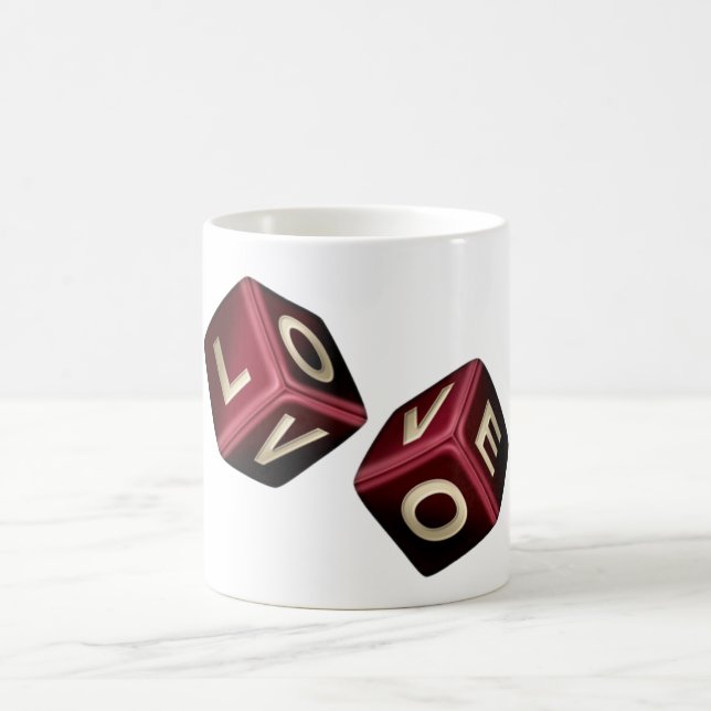 love dice coffee mug (Center)