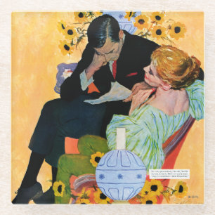 Love Dies Slowly Glass Coaster