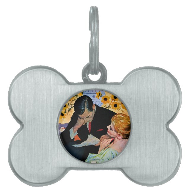 Love Dies Slowly Pet Name Tag (Front)